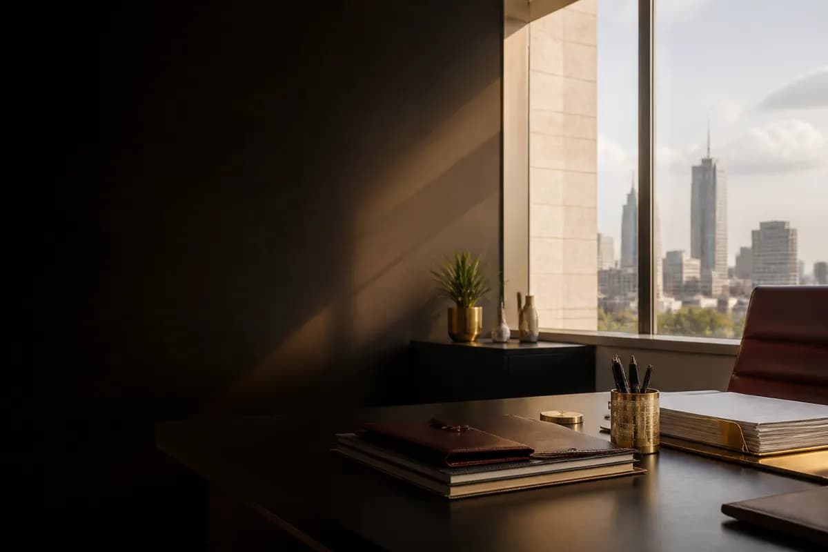Professional legal workspace representing careful client communication
